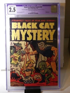 Black Cat Mystery #32 Harvey 1951 Golden Age Horror CGC 2.5 Purple Label - Picture 1 of 2
