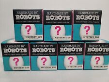 NEW Lot of 7 HANDMADE BY ROBOTS Mystery Eggs knit vinyl hand-made collectible