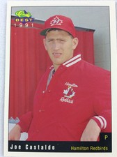 1991 Hamilton Redbirds-Classic BEST Minor League Baseball Card-Joe Castaldo