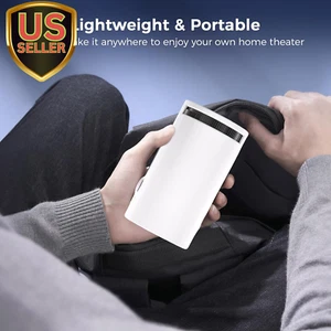 Portable 4K Mini Projector with Wifi and Wireless Bluetooth, Smart Proyector ... - Picture 1 of 12