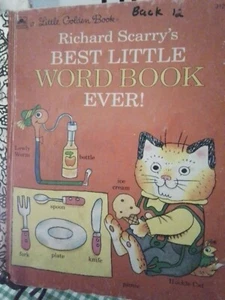 Richard Scarry's BEST LITTLE WORD BOOK EVER! Little Golden Book 1993 #312-13 GC - Picture 1 of 10