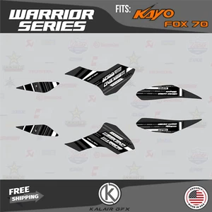 Graphics Kit for Kayo Sports Fox-70 AY-70 Storm-70 All Years Warrior - WHITE - Picture 1 of 6