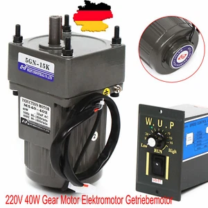 Single Phase Electric Motor Gear Motor AC Motor with Speed Controller 15K 220V 40W - Picture 1 of 22