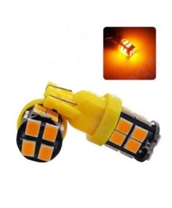 Ampoules LED T10 W5W 20SMD Eclairage Orange pour clignotants Auto Moto Scooter - Foto 1 di 2