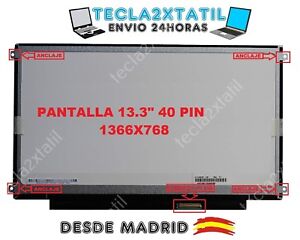 PANTALLA PARA PORTATIL AUO B133XW01 V.3 V.2 13,3" 1366X768 HD LED LCD 40 pin