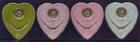 UNUSED: TONGA #136-9. FINE-VERY FINE NH OG. SCV $3 Cover
