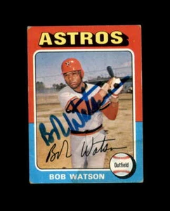 Bob Watson Hand Signed 1975 Topps Houston Astros Autograph - Picture 1 of 2