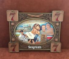 SEAGRAM'S 7 Baseball Immortal LOU GEHRIG Wall Hanging ~ Plastic Faux Wood Finish