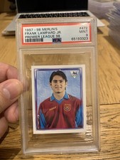 1997-98 Frank Lampard Rookie Sticker RC Merlin’s Premier League PSA 9 MINT #472