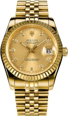 Men’s HOLUNS Gold Luxury  Watch - Image 1 of 3