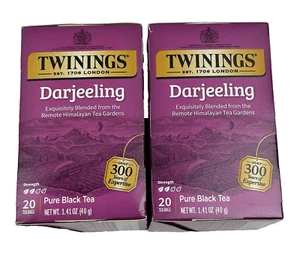 (2) Pure Black Tea, Darjeeling, 20 Tea Bags, 1.41 oz (40 g) 11/2026 - Picture 1 of 5
