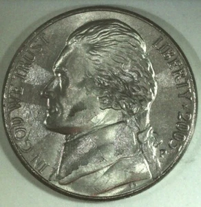 2003-P Jefferson Nickel Struck Through Grease Obv/Rev - Picture 1 of 7