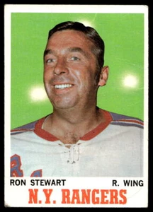 1970-71 Topps #64 Ron Stewart New York Rangers pliegue de bajo grado - Imagen 1 de 2