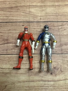 Power Rangers Wild Force Figur 2 Stück Red Ranger 2001 Lunar Wolf Lightning Co - Bild 1 von 9