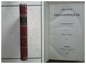 |Psychologie, morale] JOUFFROY : MELANGES PHILOSOPHIQUES, 1838. - Picture 1 of 24