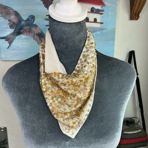 Mignonne Gavigan Gold Creme Perlen Glitzer Schal Halskette - rave osfm - Bild 1 von 5