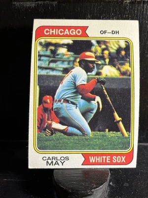 Carlos May #195 1974 Topps Chicago White Sox - Image 1 of 2
