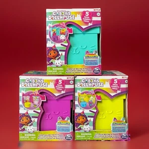 Gabby's Dollhouse 3 Clip On Playsets with Kitty Fairy Cakey Cat & DJ Catnip LOT - Picture 1 of 4