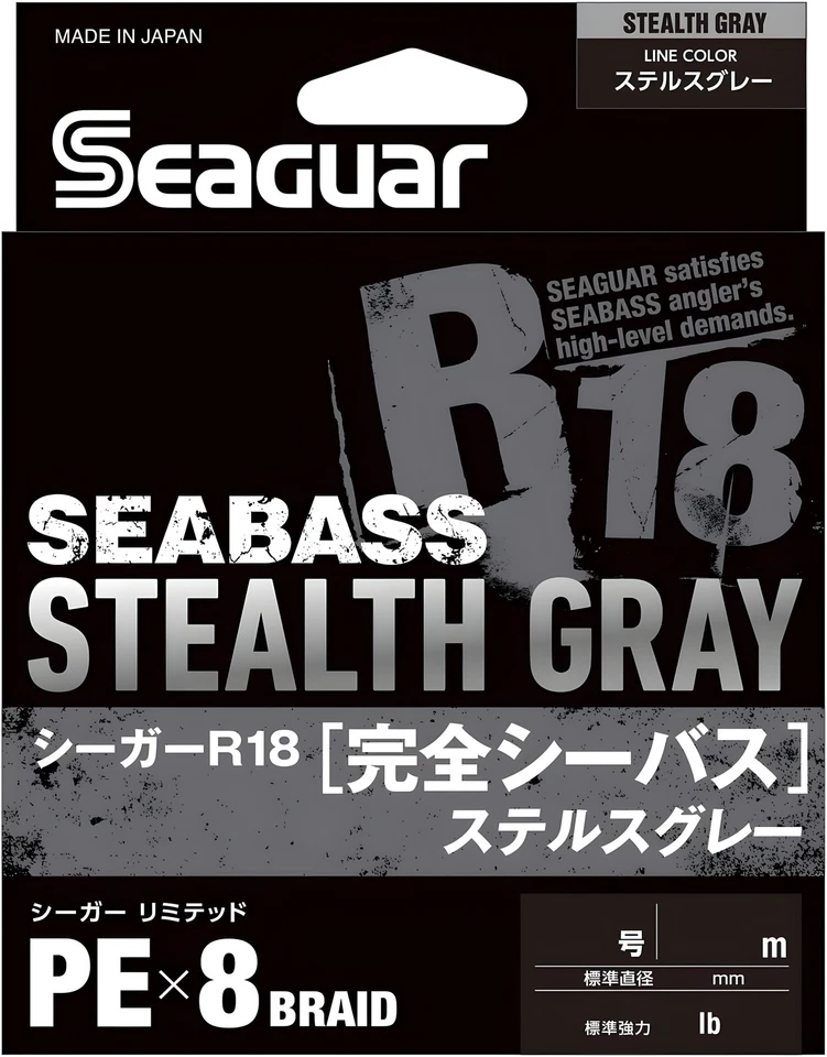 Seaguar Seagar R18 Complete Seabass Stealth Gray 150m / 200m - Image 1 of 1