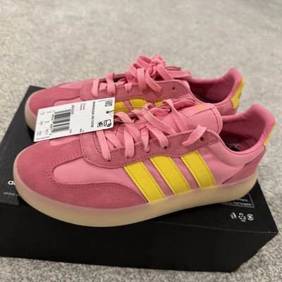 Adidas JI2325 Mujer Talla 7.5 Barreda Decode Zapatos, Rosa/Amarillo/Goma Tenis Foto 1 de 4
