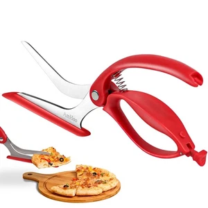 Forbici per Pizza Lama in Acciaio Inox Insalata Affettatrice per Pizza Tagliapizza Forbici... - Foto 1 di 6