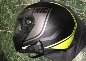 HJC i90 Syrex Helmet - Black/Hi Viz, 2XL w/Sena HJC 10B Bluetooth Pinlock - Bild 1 von 10