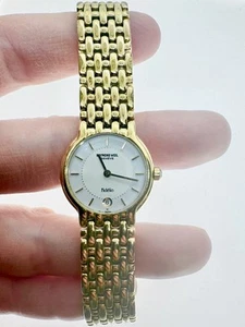 Not working Raymond Weil Geneve Fidelio 4702 18k Gold Plated Women's Watch - Picture 1 of 3