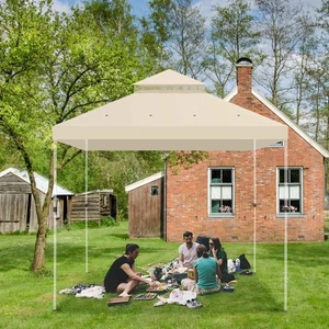 10x10 Ft 2-Tier Canopy Top Replacement for Petpvilit Gazebo Outdoor Cover - Picture 1 of 8