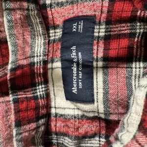 Abercrombie & Fitch Hemd Herren XXL rot kariert weich AF Flanell Button Down - Bild 1 von 6