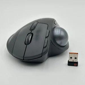 Logi MX Ergo Wireless Bluetooth Trackball Ergonomic Mouse M-R0065 & Receiver - Picture 1 of 8