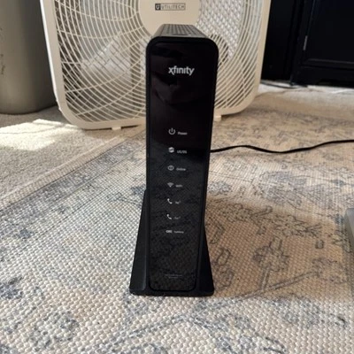 Technicolor TC8305C Xfinity Black WiFi Dual Band Wireless Cable Modem With Cord - Image 1 of 4