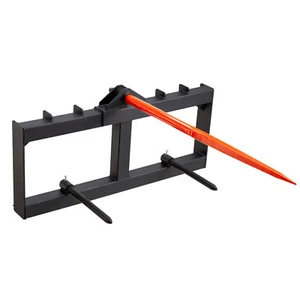 VEVOR 49" Hay Spear Bale Spears Skid Steer Loader Tractor Attachment 1600lbs - Picture 1 of 12