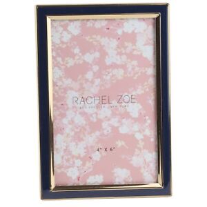 Rachel Zoe 4" x 6" Photo Picture Frame Blue Gold