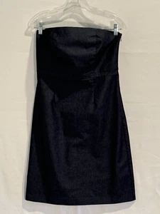 Vestido de mezclilla Merona sin tirantes para mujer talla 8 - Imagen 1 de 5