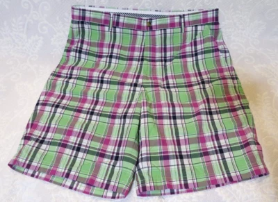 Pantalones Cortos de Golf FootJoy Ligeros Para Mujer Talla W38 Verde Rosa Bermudas a Cuadros Foto 1 de 4