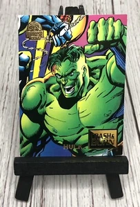 1994 Marvel Universe Comics Karte Crash & Burn Hulk #78 - Bild 1 von 4
