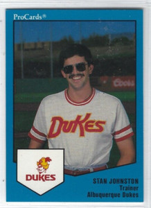 1989 ProCards Albuquerque Dukes #74 (Triple A-Los Angeles Dodgers) Stan Johnston