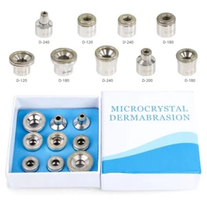 9PCS Replacement Diamond Microdermabrasion Dermabrasion Tips Filter Set - Picture 1 of 7