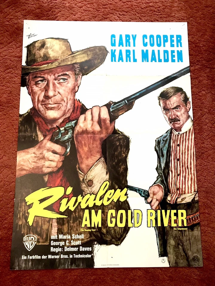 Rivalen am Gold River Kinoplakat Poster A1, Western, Gary Cooper, Karl Malden - Bild 1 von 1