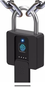 eLink Smart Heavy Duty Fingerprint Padlock with Key Backup Waterproof Bluetooth - Picture 1 of 8