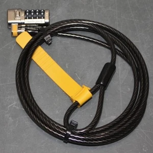 Serrures combinées pour ordinateur portable / ordinateur portable Kensington ClickSafe. Câble acier 6 pieds !!! - Photo 1/6