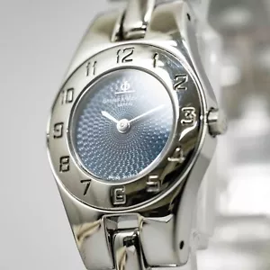 RARE *Exc+5* BAUME & MERCIER MV045204 Quartz Special Navy Blue Dial Womens Watch - Picture 1 of 17