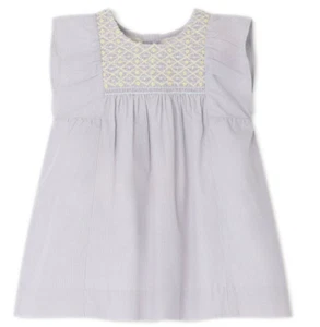 Bonpoint Baby girl Cadelili Gingham Print Embroidered Dress 6 months - Picture 1 of 4