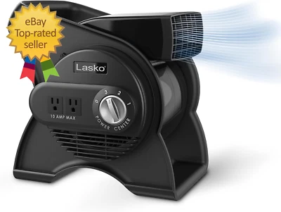 Portable Utility Fan, 12” 289 CFM Pivoting High Velocity Air Mover Blower Fan, 3 - Image 1 of 4