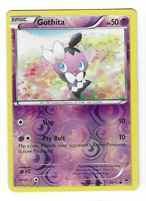Pokemon --- GOTHITA --- XY Furious Fists! REVERSE HOLO! MINT! 39/111 - Image 1 of 3