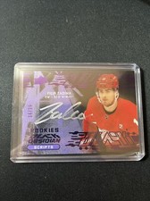 2019-20 SPx UD Black Obsidian Script Rookies Purple /25 Filip Zadina Rookie Auto