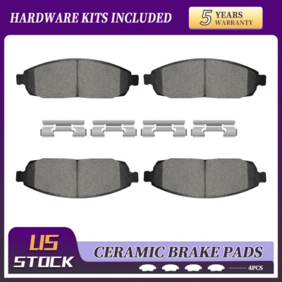 Pastillas de freno delanteras de cerámica para Jeep Grand Cherokee Commander 2005 2006 2007-2010 Foto 1 de 4