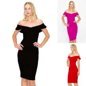 Vestido medio ceñido al cuerpo con cremallera con volantes LD2257 - Imagen 1 de 18