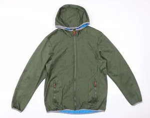 CMP Men's Green Windbreaker Jacket L Hooded - Picture 1 of 12
