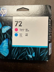 Genuine HP 72 Cyan / Magenta Printhead C9383A exp 2014 Open box - Afbeelding 1 van 1